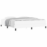 vidaXL Pat cu saltea Alb pur 180 x 200 cm Piele artificială vidaXL Pat cu saltea Alb pur 180 x 200 cm Piele artificială