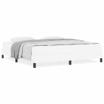 vidaXL Pat cu saltea Alb pur 180 x 200 cm Piele artificială vidaXL Pat cu saltea Alb pur 180 x 200 cm Piele artificială