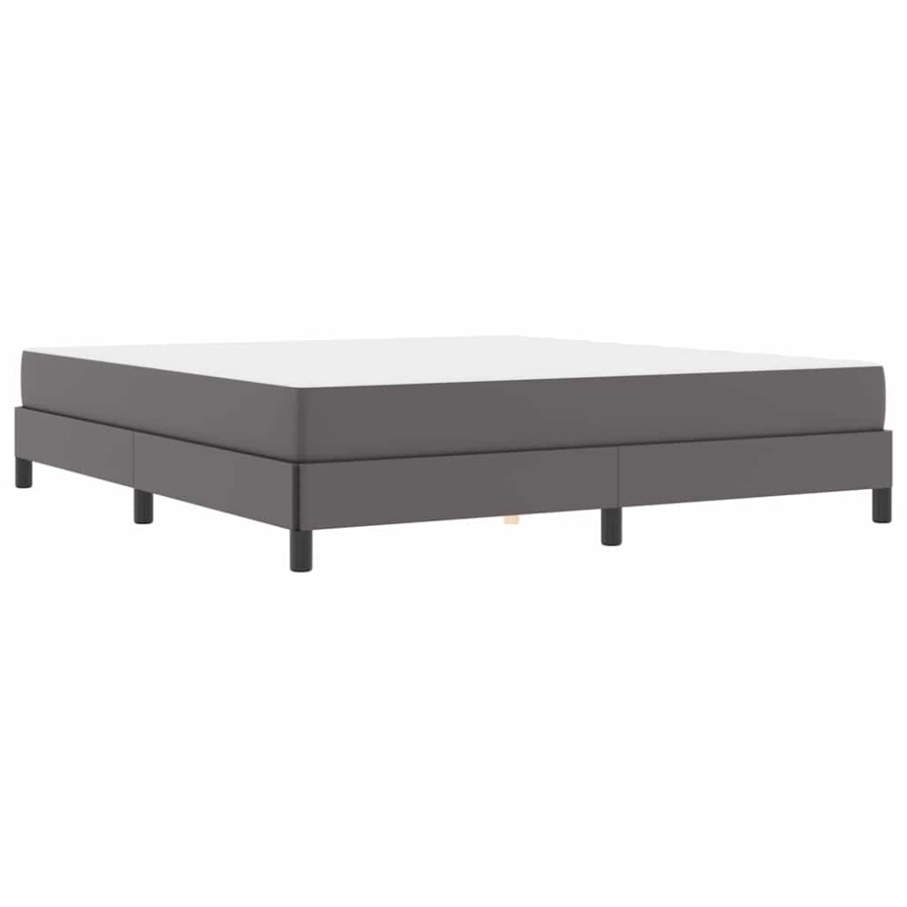 vidaXL Pat cu saltea Gri 180 x 200 cm Piele artificială