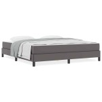 vidaXL Pat cu saltea Gri 180 x 200 cm Piele artificială vidaXL Pat cu saltea Gri 180 x 200 cm Piele artificială