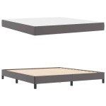 vidaXL Pat cu saltea Gri 180 x 200 cm Piele artificială vidaXL Pat cu saltea Gri 180 x 200 cm Piele artificială
