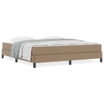 vidaXL Pat cu saltea Cappuccino 180 x 200 cm Piele artificială vidaXL Pat cu saltea Cappuccino 180 x 200 cm Piele artificială