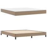 vidaXL Pat cu saltea Cappuccino 180 x 200 cm Piele artificială vidaXL Pat cu saltea Cappuccino 180 x 200 cm Piele artificială