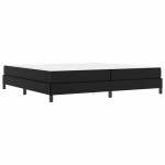 vidaXL Pat cu saltea Negru 200 x 200 cm Piele artificială