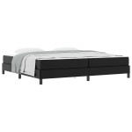 vidaXL Pat cu saltea Negru 200 x 200 cm Piele artificială