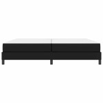 vidaXL Pat cu saltea Negru 200 x 200 cm Piele artificială