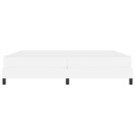 vidaXL Pat cu saltea Alb pur 200 x 200 cm Piele artificială