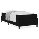 vidaXL Pat cu arcuri Negru și negru 80 x 200 cm vidaXL Pat cu arcuri Negru și negru 80 x 200 cm