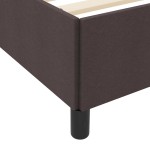 vidaXL Pat cu arcuri Maro 80 x 200 cm Țesătură, Lemn Ingineresc vidaXL Pat cu arcuri Maro 80 x 200 cm Țesătură, Lemn Ingineresc