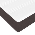 vidaXL Pat cu arcuri Maro 80 x 200 cm Țesătură, Lemn Ingineresc vidaXL Pat cu arcuri Maro 80 x 200 cm Țesătură, Lemn Ingineresc