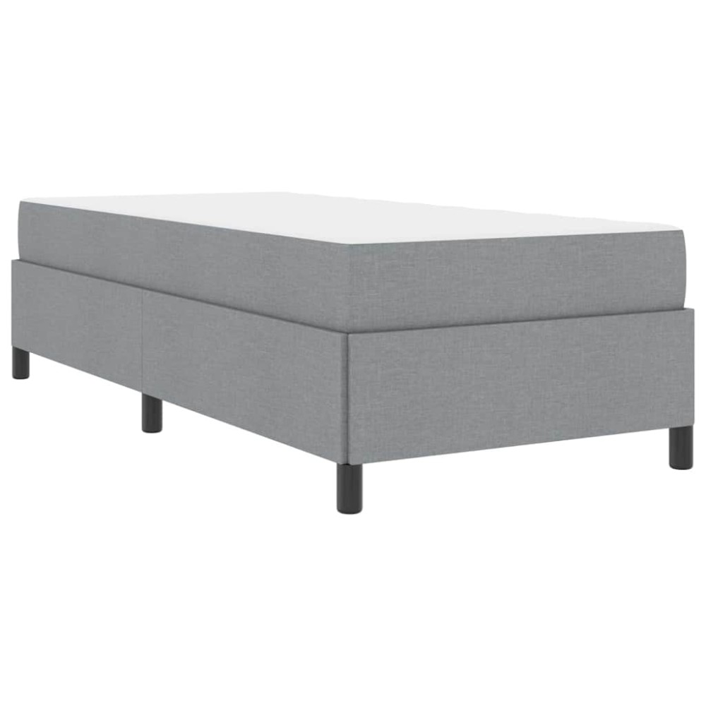 vidaXL Pat cu arcuri Gri deschis și Negru 90 x 190 cm