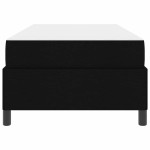 vidaXL Pat cu arcuri Negru și negru 90 x 190 cm vidaXL Pat cu arcuri Negru și negru 90 x 190 cm
