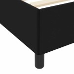 vidaXL Pat cu arcuri Negru și negru 90 x 190 cm vidaXL Pat cu arcuri Negru și negru 90 x 190 cm