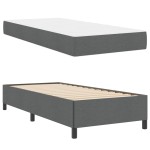 vidaXL Pat cu arcuri Gri închis și Negru 90 x 200 cm vidaXL Pat cu arcuri Gri închis și Negru 90 x 200 cm