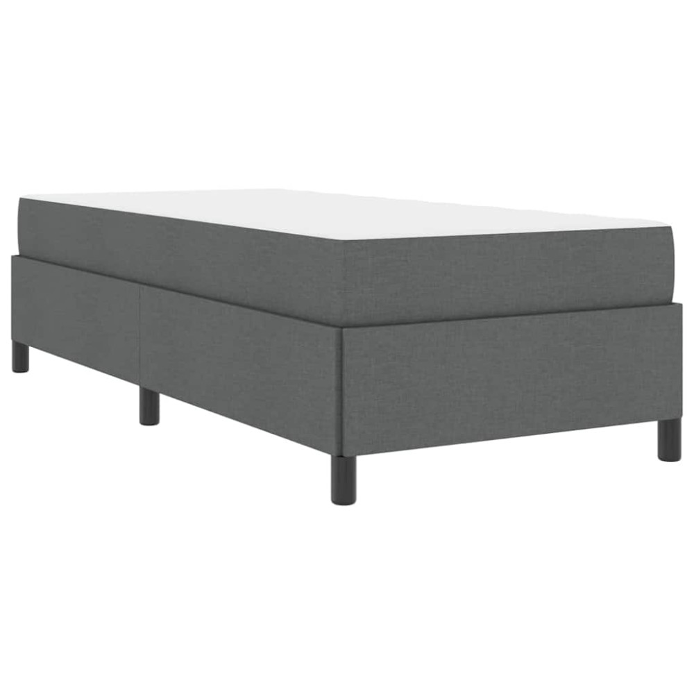 vidaXL Pat cu arcuri Gri închis și Negru 100 x 200 cm