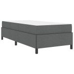 vidaXL Pat cu arcuri Gri închis și Negru 100 x 200 cm vidaXL Pat cu arcuri Gri închis și Negru 100 x 200 cm