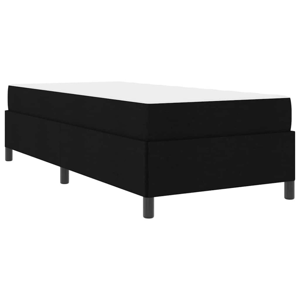 vidaXL Pat cu arcuri Negru și negru 100 x 200 cm