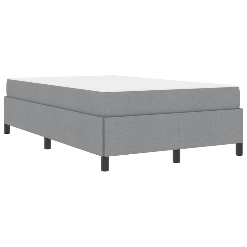 vidaXL Pat cu arcuri Gri deschis și Negru 120 x 200 cm