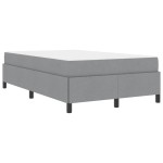 vidaXL Pat cu arcuri Gri deschis și Negru 120 x 200 cm vidaXL Pat cu arcuri Gri deschis și Negru 120 x 200 cm