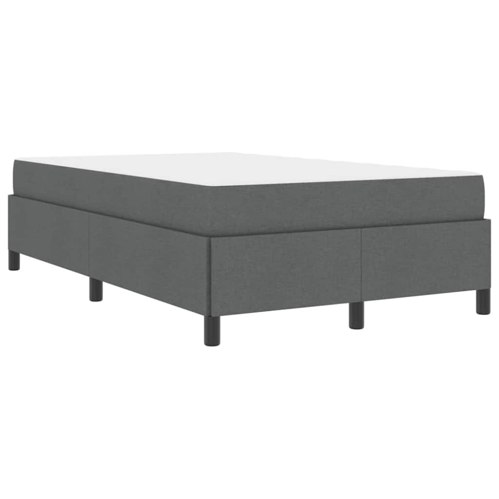 vidaXL Pat cu arcuri Gri închis și Negru 120 x 200 cm