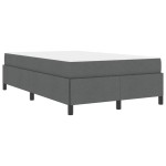 vidaXL Pat cu arcuri Gri închis și Negru 120 x 200 cm vidaXL Pat cu arcuri Gri închis și Negru 120 x 200 cm