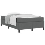 vidaXL Pat cu arcuri Gri închis și Negru 120 x 200 cm vidaXL Pat cu arcuri Gri închis și Negru 120 x 200 cm
