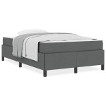 vidaXL Pat cu arcuri Gri închis și Negru 120 x 200 cm vidaXL Pat cu arcuri Gri închis și Negru 120 x 200 cm