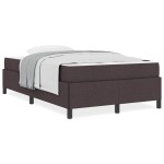 vidaXL Pat cu arcuri Maro 120 x 200 cm Țesătură, Lemn Ingineresc vidaXL Pat cu arcuri Maro 120 x 200 cm Țesătură, Lemn Ingineresc