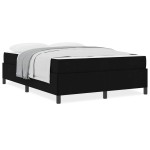 vidaXL Pat cu arcuri Negru și negru 140 x 200 cm vidaXL Pat cu arcuri Negru și negru 140 x 200 cm