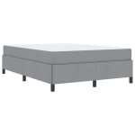 vidaXL Pat cu arcuri Gri deschis și Negru 160 x 200 cm vidaXL Pat cu arcuri Gri deschis și Negru 160 x 200 cm