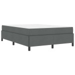 vidaXL Pat cu arcuri Gri închis și Negru 160 x 200 cm vidaXL Pat cu arcuri Gri închis și Negru 160 x 200 cm