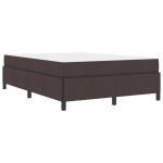 vidaXL Pat cu arcuri Maro 160 x 200 cm Țesătură și Lemn prelucrat vidaXL Pat cu arcuri Maro 160 x 200 cm Țesătură și Lemn prelucrat