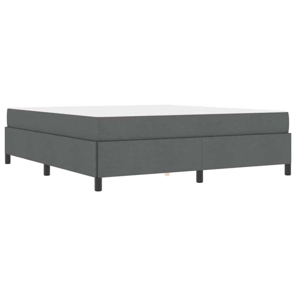 vidaXL Pat cu arcuri Gri închis și Negru 180 x 200 cm