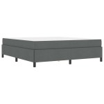 vidaXL Pat cu arcuri Gri închis și Negru 180 x 200 cm vidaXL Pat cu arcuri Gri închis și Negru 180 x 200 cm