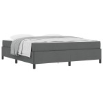 vidaXL Pat cu arcuri Gri închis și Negru 180 x 200 cm vidaXL Pat cu arcuri Gri închis și Negru 180 x 200 cm