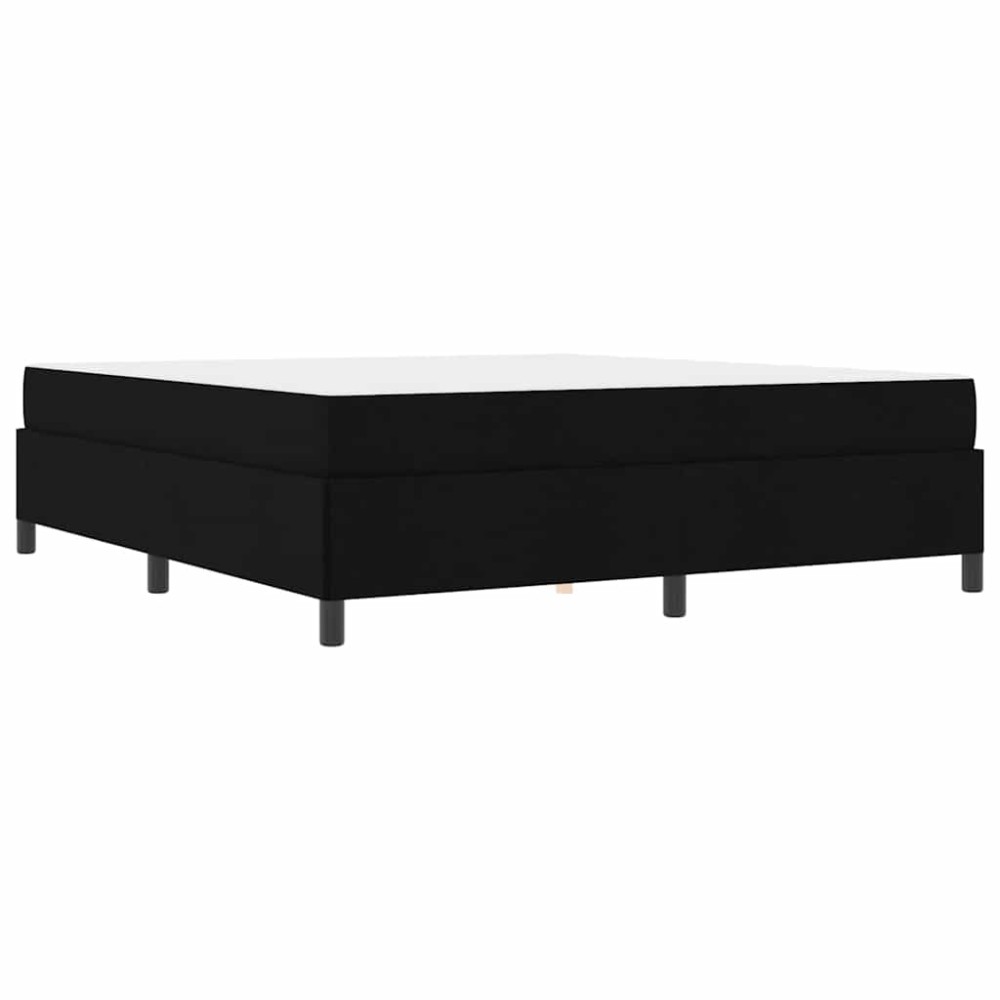 vidaXL Pat cu arcuri Negru și negru 180 x 200 cm