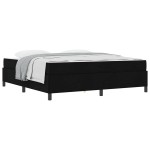 vidaXL Pat cu arcuri Negru și negru 180 x 200 cm vidaXL Pat cu arcuri Negru și negru 180 x 200 cm