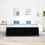 vidaXL Pat cu arcuri Negru și negru 180 x 200 cm vidaXL Pat cu arcuri Negru și negru 180 x 200 cm