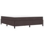 vidaXL Pat cu arcuri Maro 180 x 200 cm Țesătură și Lemn prelucrat vidaXL Pat cu arcuri Maro 180 x 200 cm Țesătură și Lemn prelucrat