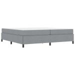 vidaXL Pat cu arcuri Gri deschis și Negru 200 x 200 cm vidaXL Pat cu arcuri Gri deschis și Negru 200 x 200 cm