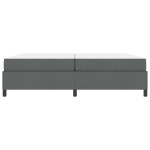 vidaXL Pat cu arcuri Gri închis și Negru 200 x 200 cm vidaXL Pat cu arcuri Gri închis și Negru 200 x 200 cm