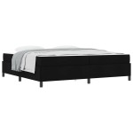 vidaXL Pat cu arcuri Negru și negru 200 x 200 cm vidaXL Pat cu arcuri Negru și negru 200 x 200 cm