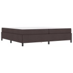 vidaXL Pat cu arcuri Maro 200 x 200 cm Țesătură, Lemn Ingineresc vidaXL Pat cu arcuri Maro 200 x 200 cm Țesătură, Lemn Ingineresc