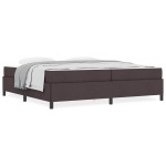 vidaXL Pat cu arcuri Maro 200 x 200 cm Țesătură, Lemn Ingineresc vidaXL Pat cu arcuri Maro 200 x 200 cm Țesătură, Lemn Ingineresc
