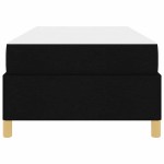 vidaXL Pat cu arcuri Negru și Maro și Alb 80 x 200 cm țesătură vidaXL Pat cu arcuri Negru și Maro și Alb 80 x 200 cm țesătură