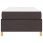 vidaXL Pat cu arcuri Maro și Alb și Maro închis 80 x 200 cm țesătură vidaXL Pat cu arcuri Maro și Alb și Maro închis 80 x 200 cm țesătură