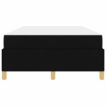 vidaXL Pat cu arcuri Negru și Alb și Negru 120 x 190 cm țesătură vidaXL Pat cu arcuri Negru și Alb și Negru 120 x 190 cm țesătură