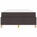 vidaXL Cadru de pat cu saltea Maro închis 120 x 200 cm țesătură