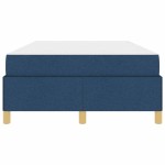 vidaXL Cadru de pat cu saltea albastru 120 x 200 cm țesătură