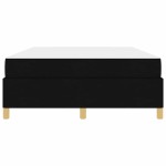 vidaXL Pat cu arcuri Negru și Alb și Negru 140 x 200 cm țesătură vidaXL Pat cu arcuri Negru și Alb și Negru 140 x 200 cm țesătură
